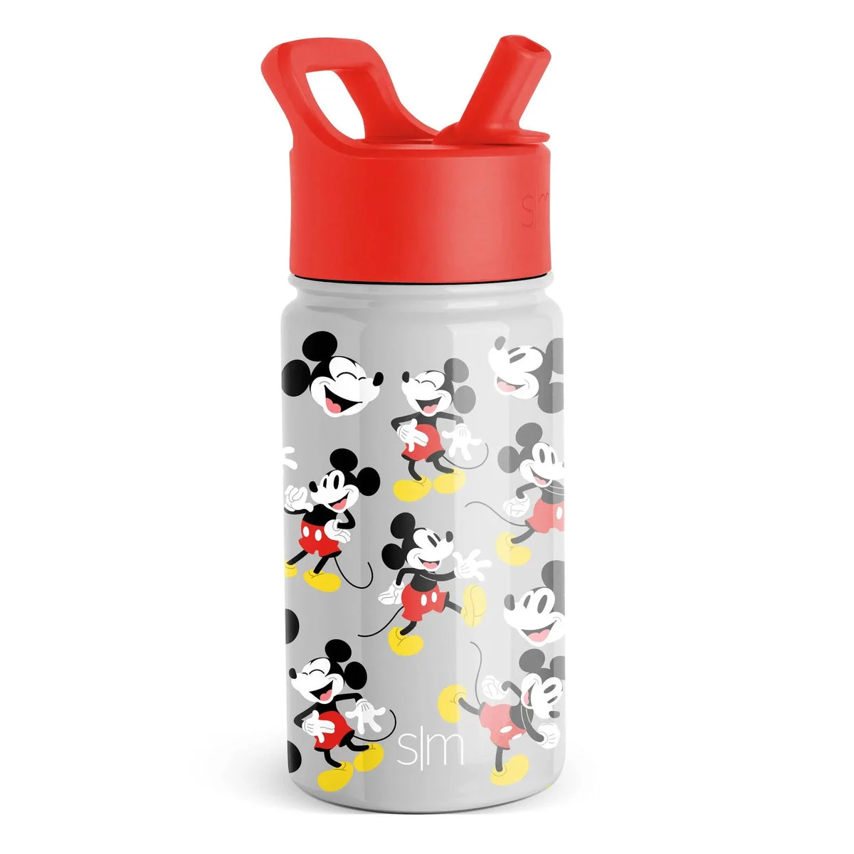 Simple Modern Disney Mickey Mouse 14oz Stainless Steel Summit Kids Water Bottle with Straw