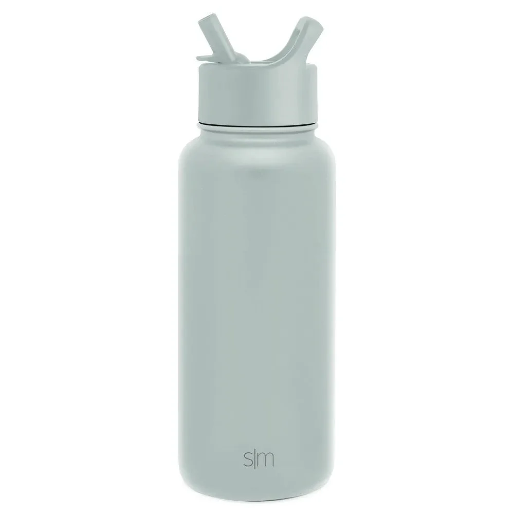 Unbranded/Generic Stainless Steel 32oz Water Bottle with Straw Lid