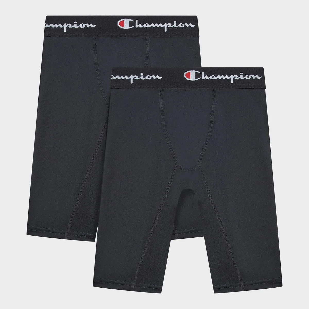 Champion Youth 2pk Compression Shorts - Black S