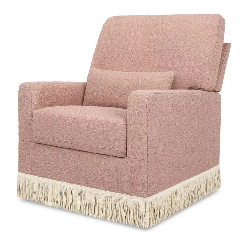 Namesake Pillowback Comfort Swivel Glider - Rose Boucle