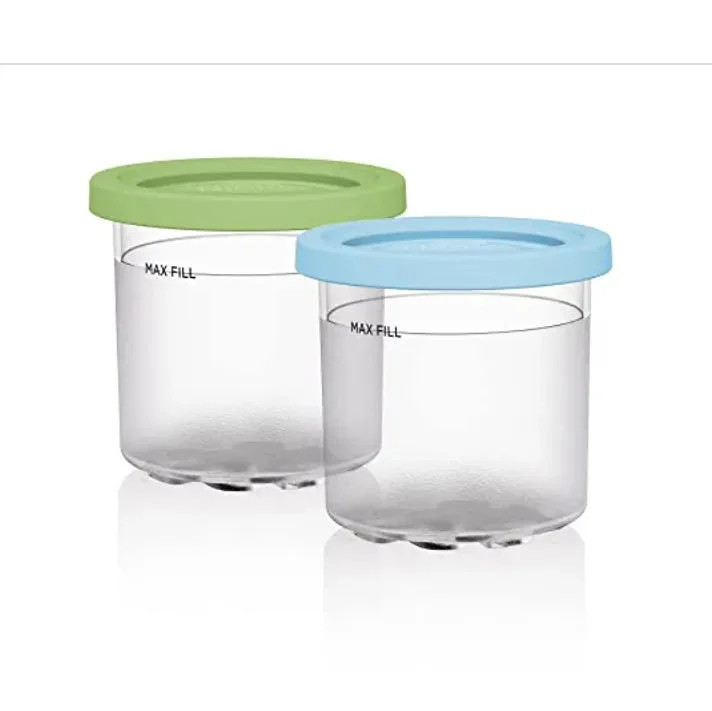 Ninja 2pc Creami Pints and Colored Lids :Lime & Aqua