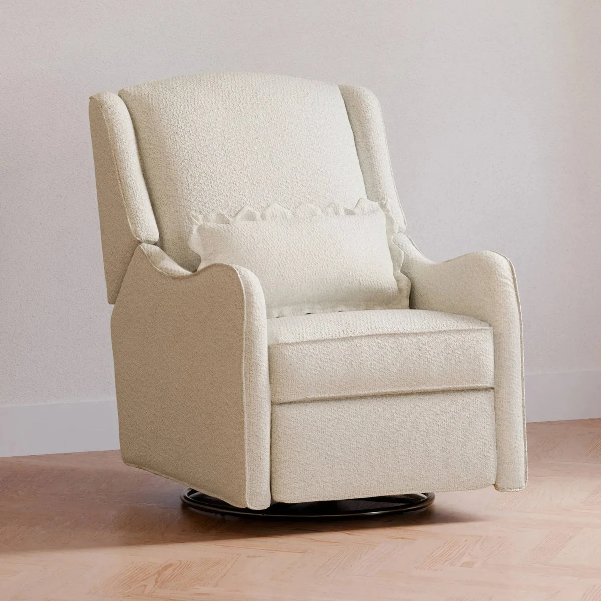 Namesake Devon Recliner And Swivel Glider - Ivory Boucle