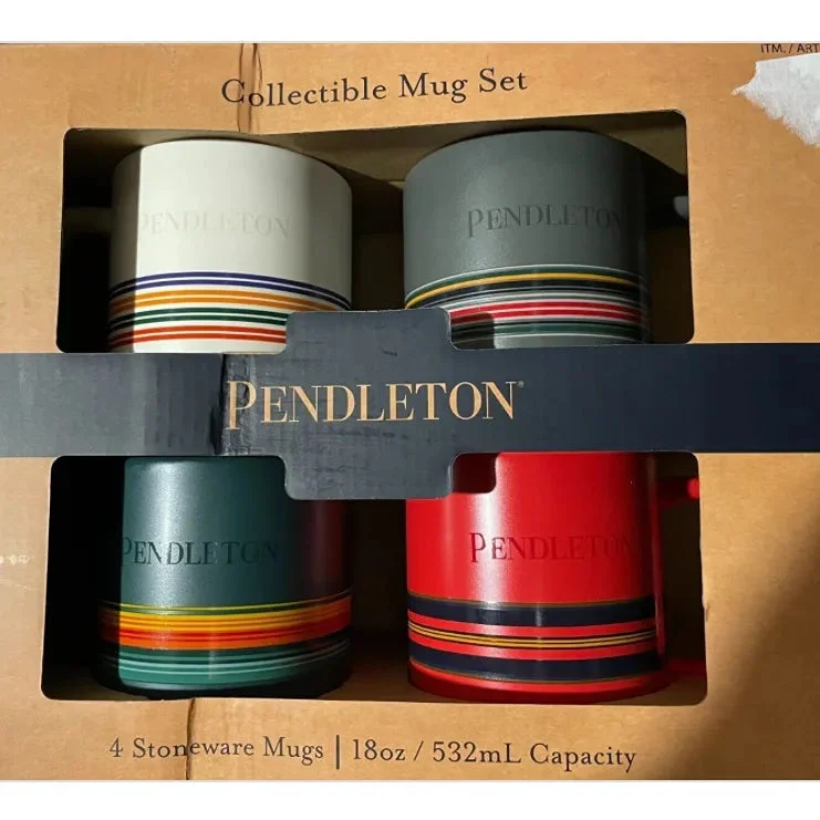 Pendleton Collectible Stoneware Mug Set of 4