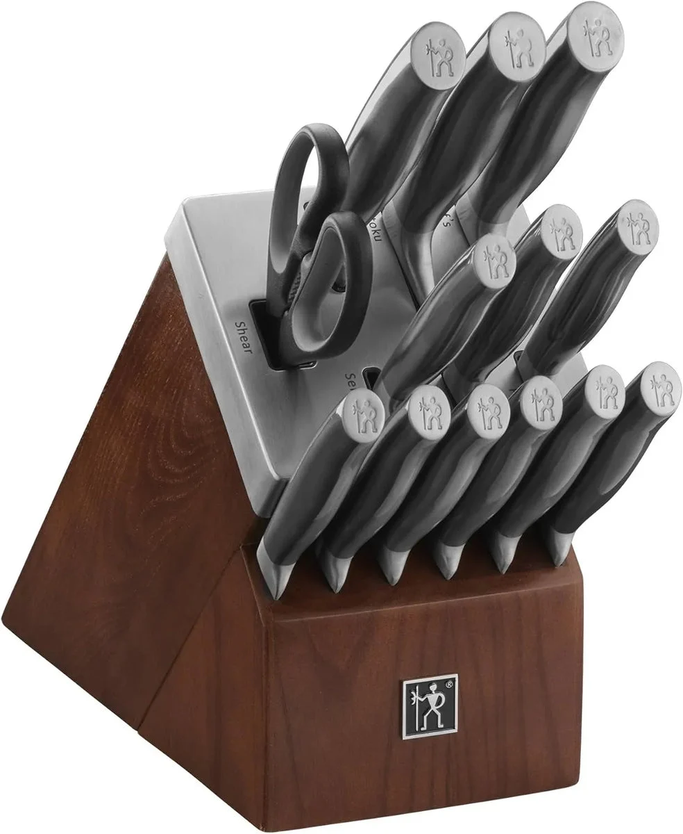 ZWILLING HENCKELS Graphite 14-Piece Self-Sharpening Knife Block Set - Black