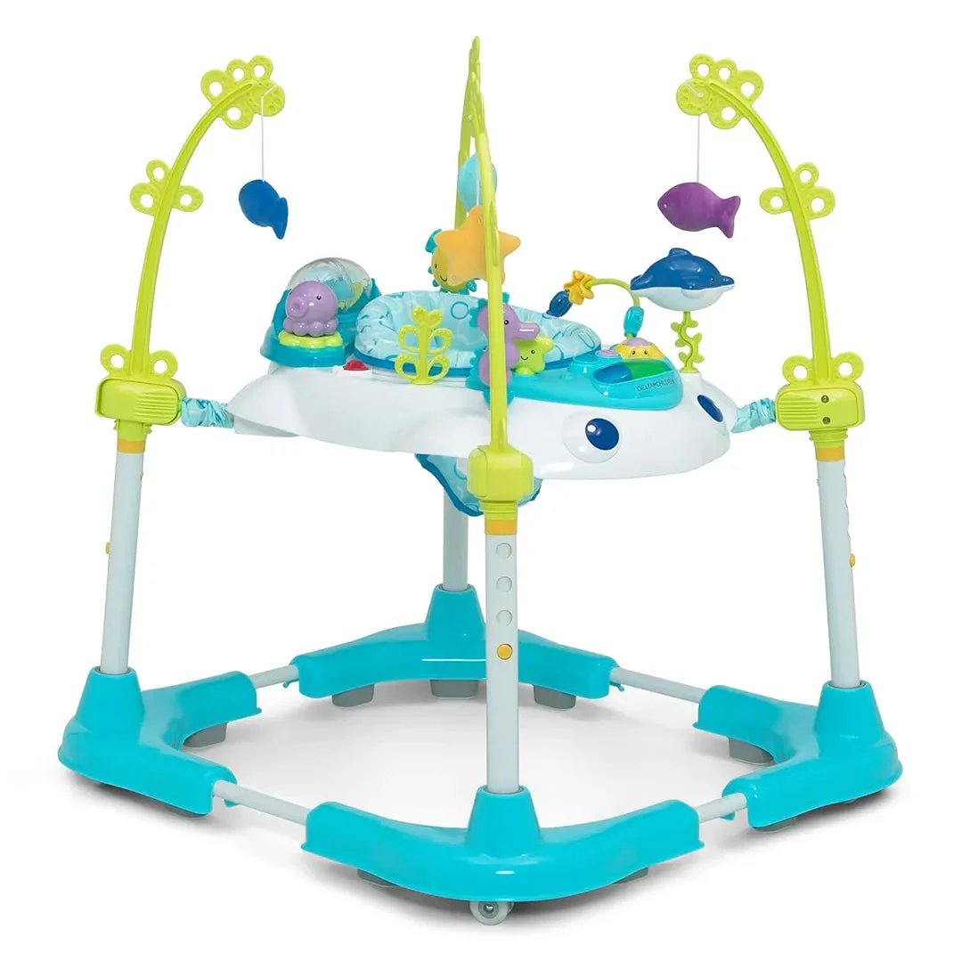 Delta Children Deluxe Learn2Walk Balancer Baby Walker - Blue Ocean Adventure