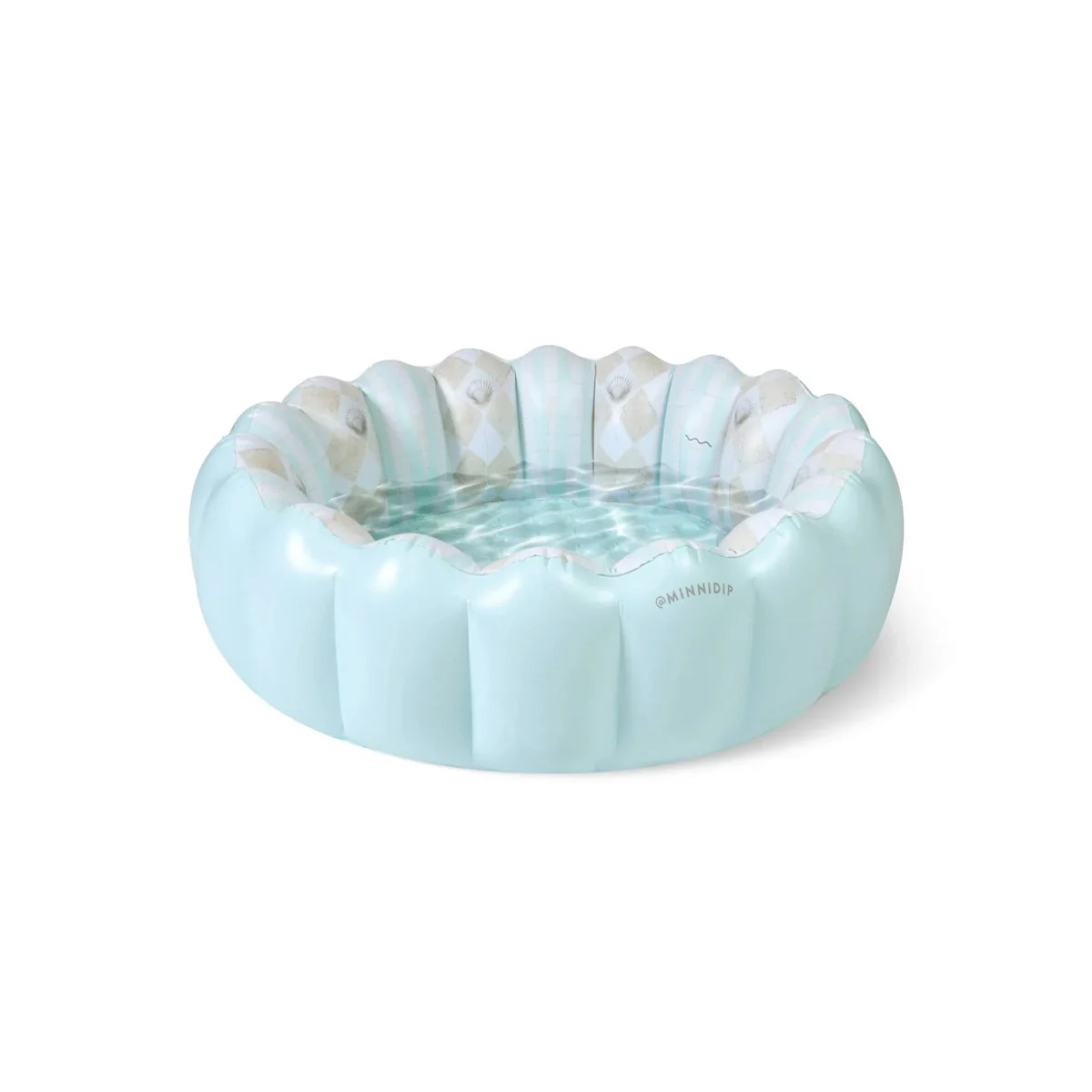 MINNIDIP Tufted 35 Gal Novelty Kiddie Pool - Chambray Blue