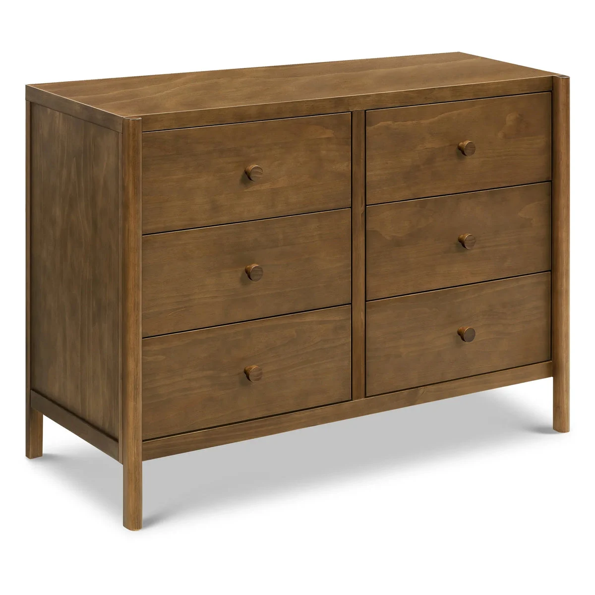 Davinci Birdie 6-Drawer Dresser - Walnut