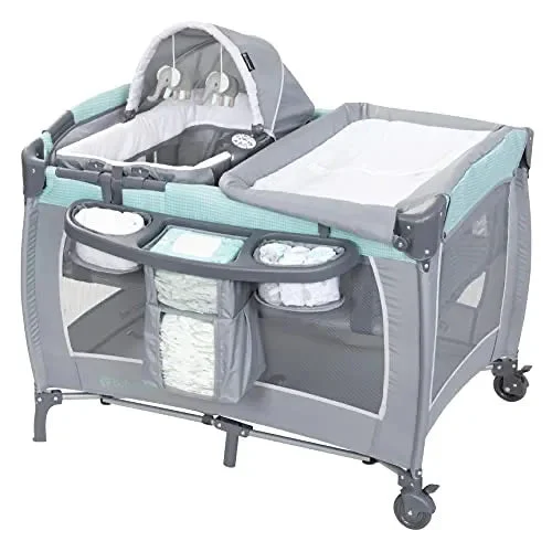 Baby Trend Lil Snooze Deluxe III Nursery Center Playard - Cozy Mint (See Description)
