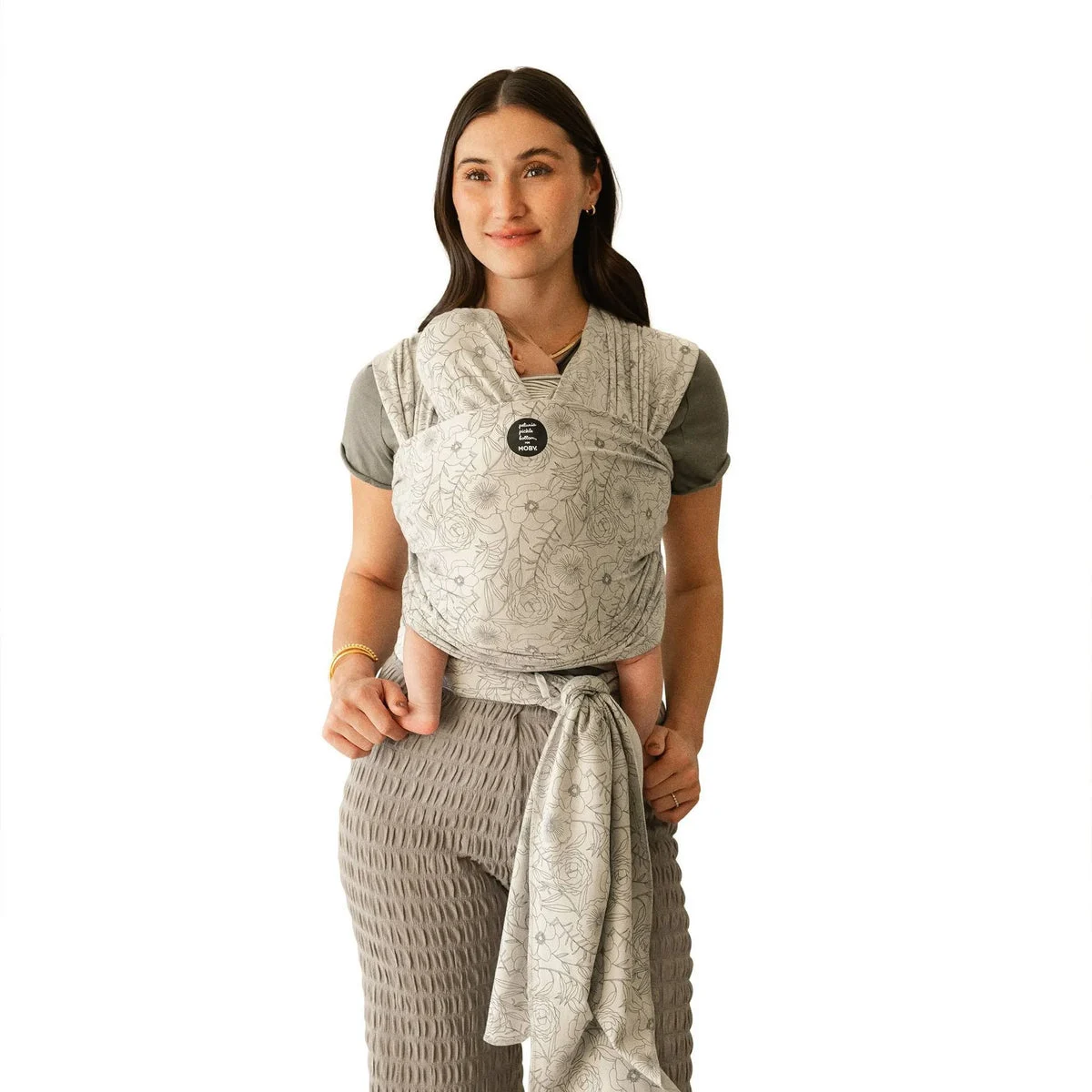 Moby Wrap Petunia Pickle Bottom Wrap Baby Carrier - Seaside Poppies