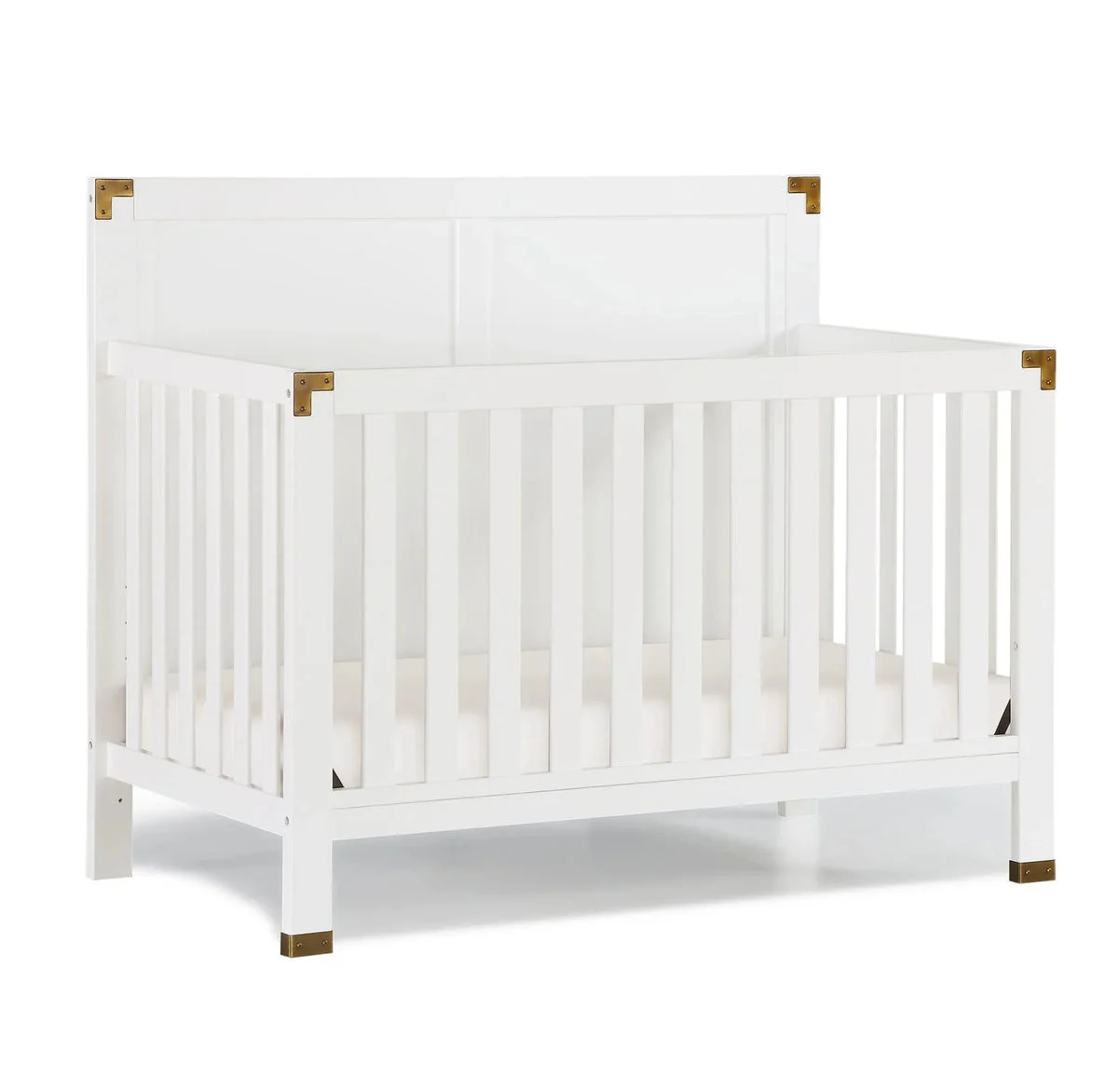 Baby Relax Miles 5-in-1 Convertible Crib - White