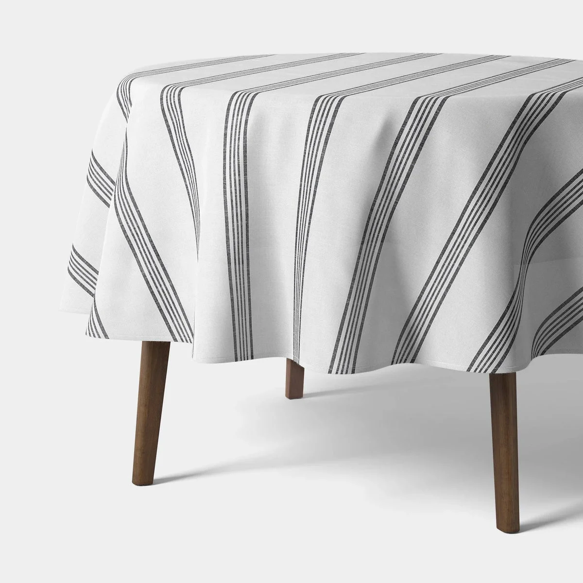 Threshold Round Tablecloth - Navy Striped