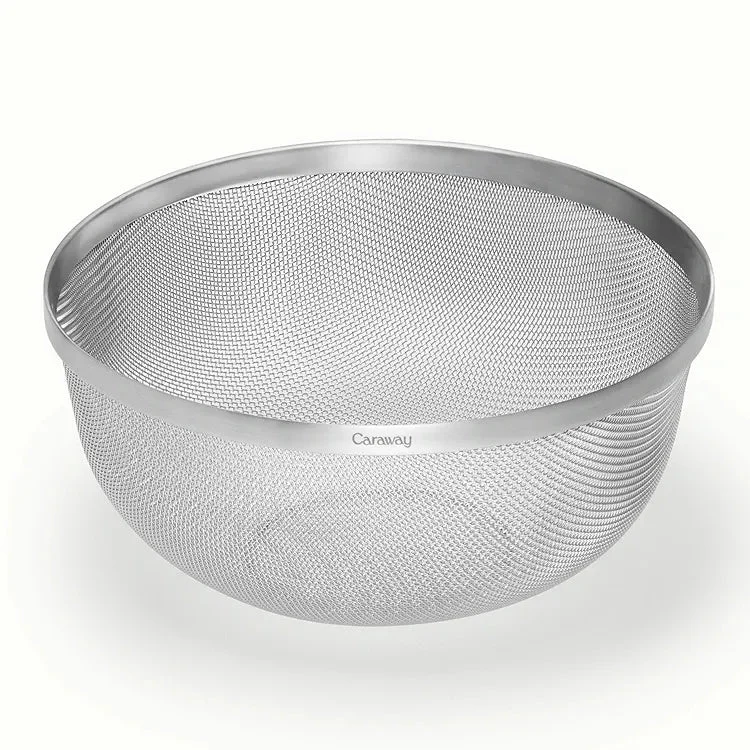Caraway 6 qt Large Stainless Steel Strainer