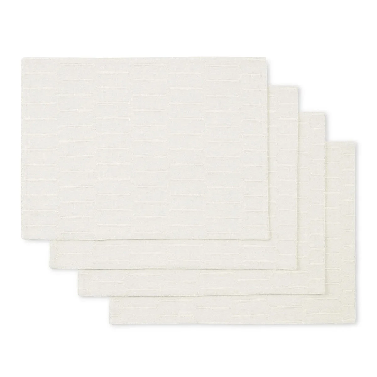 Martha Stewart Collection Reversible Honeycomb Placemat Set - Beige