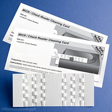 Canon CRB15 Kicteam Micr Check Read Waffle Clean Cards-15ct