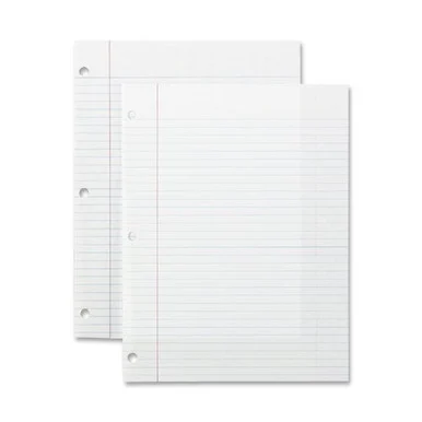 Sparco Standard White Filler Paper - 150 Sheet - 16 Lb - College Ruled - 8" X 10.50" - 150 / Pack - White Paper (SPR82123)