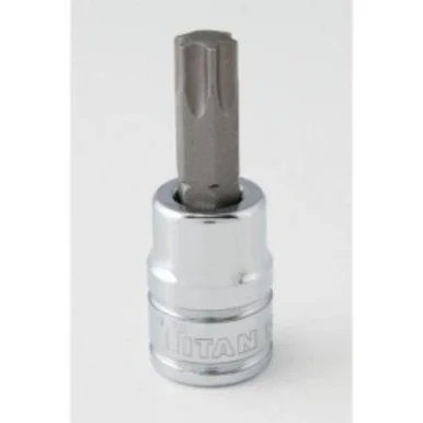Titan 68940 Torx Bit Socket, 3/8" Drive, T40, Chrome