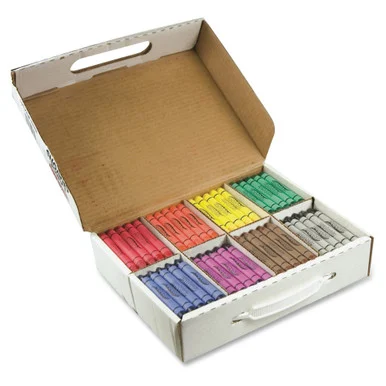 Prang Crayons Master Pack - Pigment-based Ink - Assorted Wax - 200 / Box (dix-32341)