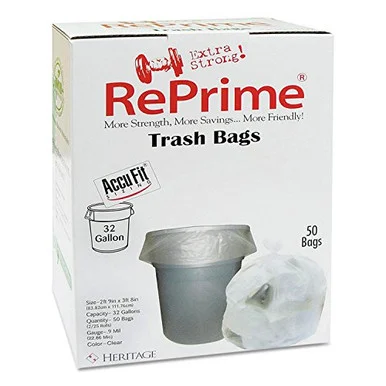 Heritage Accufit Reprime 32 Gallon Can Liners (h6644tcrc1ct) - Heritage Bag