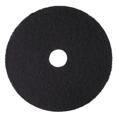 3m 08276 Low-speed High Productivity Floor Pads 7300, 18" Diameter, Black, 5/carton