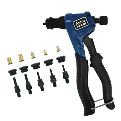 Astro Pneumatic 1443B Professional Hand Rivet Nut Kit Sae & Metric With Assortment