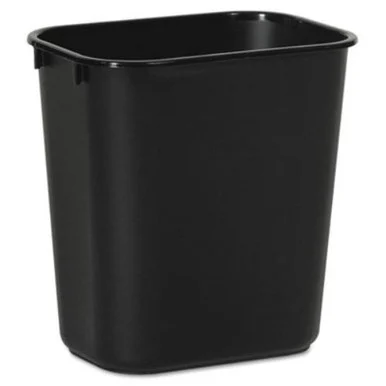 Boardwalk 3485201 Soft-sided Wastebasket, 14qt, Plastic, Black