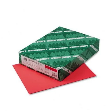 Astrobrights Card Stock - For Inkjet, Laser Print - Letter - 8.50" X 11" - 65 Lb - Smooth - 250 / Pack - Rojo Red (WAU22841)
