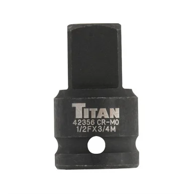 Titan 42356 Impact Adapter, 1/2" Female To 3/4" Male