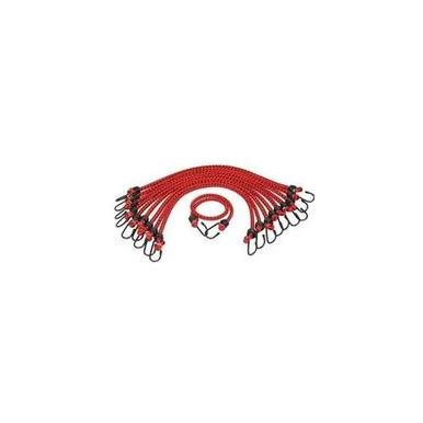K Tool International KTI-73833 10-pk Of 13/32" X 40" General Purpose Braided Bungee Cord, Stretch Cord