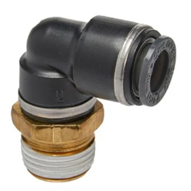 S.u.r. And R Auto Parts ABE340 Male Elbow 3/8" Tube X 3/8" Npt (2)