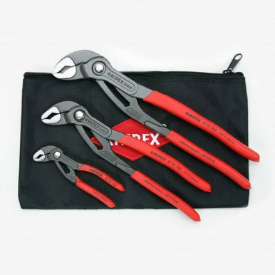 Knipex 9K0080122US 3 Pc. Cobra W/keeper [87 01 125, 87 01 250, 87 01 30