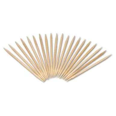Royal Paper Products R820 Round Wood Toothpicks, 2 3/4", Natural, 19200/carton - Amercare
