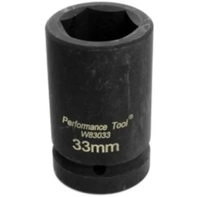 Wilmar W83033 Corp. / Performance Tool 1" Drive Budd Wheel Socket 33 Mm