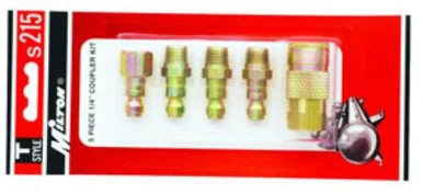 Milton Industries S-215 5 Piece T-style Coupler Kit