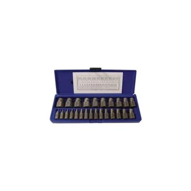 Hanson 53227 25 Piece Hex Head Multi-spline Extractor Set