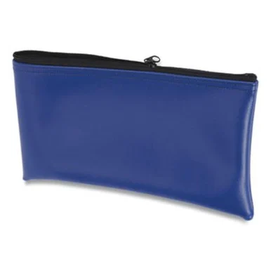 Controltek 530979 Fabric Deposit Bag, 6 X 11 X 1, Vinyl, Blue