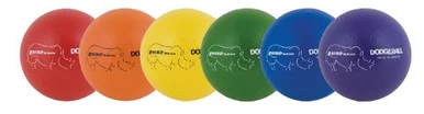 CHAMPION SPORT RXD6SET Dodge Ball Set, Rhino Skin, Assorted Colors, 6 Balls/set - Champion Sports