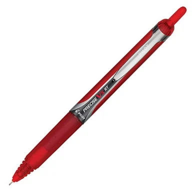Pilot Precise V5rt Rolling Ball Pen - Fine Pen Point Type - 0.5 Mm Pen Point Size - Needle Pen Point Style - Red Ink - Red Barrel - 1 Each (PIL26064)