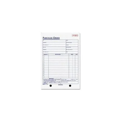 Adams Purchase Order Form - 3 Part - Carbonless - 8.43" X 5.56" Sheet Size - 1 / Each (TC5831)