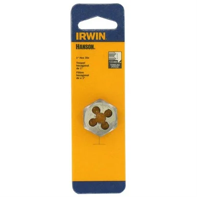 Hanson 9740 High Carbon Steel Hexagon 1" Across Flat Die 10mm-1.50 9740_45
