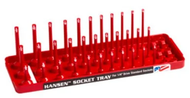 Hansen Global 14013 1/4" Red Sae 3 Row Deep Semi-deep & Regular Socket 14013_45