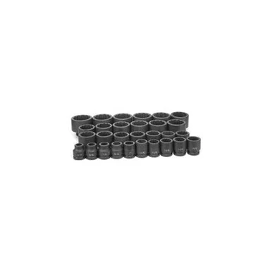 Grey Pneumatic Corp. 8129 3/4" Drive 12 Point 29 Piece Sae Master Set Impact Socket 8129_45