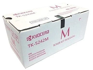 Kyocera TK-5242M Original Toner Cartridge - Magenta - Laser - 3000 Pages - 1 Each