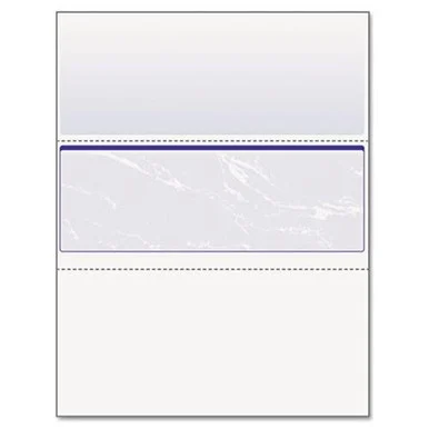 Docugard Check Paper - Letter - 8.50" X 11" - 24 Lb - 500 / Ream - Blue (04509)