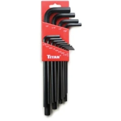 Titan 12718 13 Pc Sae Long Arm Hex Key Set