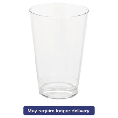 WNA Inc CC12240 Classic Crystal Plastic Tumblers, 12 Oz, Clear, Fluted, Tall