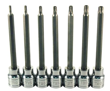 Atd Tools ATD-13776 Extra Long Tamper-resistant Star Bit Socket Set, 7 Pc. 13776_59