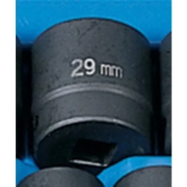 Grey Pneumatic 2029M 1/2" Drive Standard Metric Impact Socket - 29mm