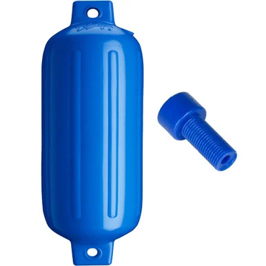 Polyform U.s. G-6-BLUE Polyform G-6 Twin Eye Fender 11" X 30" - Blue W/air Adapter