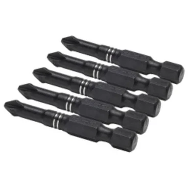 Titan 16075 Tool 5-piece. 2 In. Phillips Ph2 Impact Bit Set