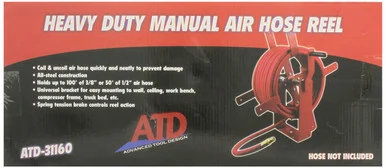 Atd Tools ATD-31160 Heavy-duty Manual Air Hose Reel